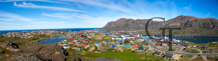 Das Städtchen Sisimiut an der Westküste Grönlands