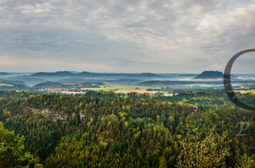 Herbstliches Panorama Sächsische Schweiz