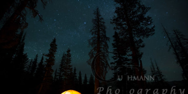 Nacht mit Sternenhimmel Sunrise High Sierra Camp