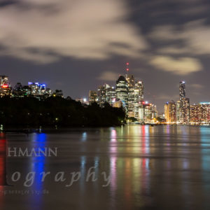 Brisbane Skyline in der Nacht