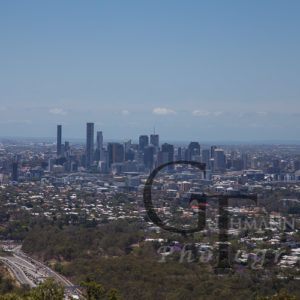 Brisbane Skyline von Mount Coot tha