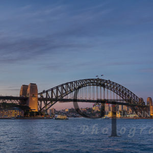 Sydney bei Nacht Harbour Bridge