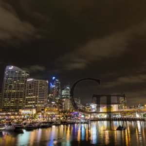 Sydney bei Nacht Darling Harbour
