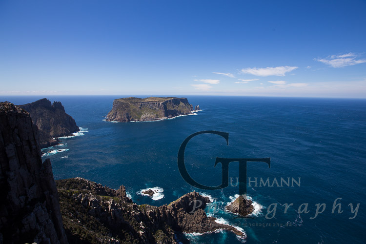 Tasmanien Fortescue Blick zur Tasman Island