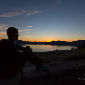 USA Crater Lake National Park Sonnenuntergang