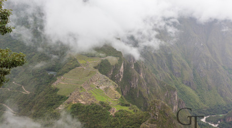 Aussicht vom Huayna Picchu auf Machu Picchu