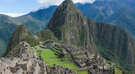 Machu Picchu klassische Postkarten Ansicht 
