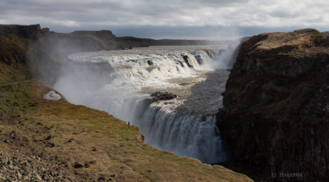 Island Wasserfall Gullfoss