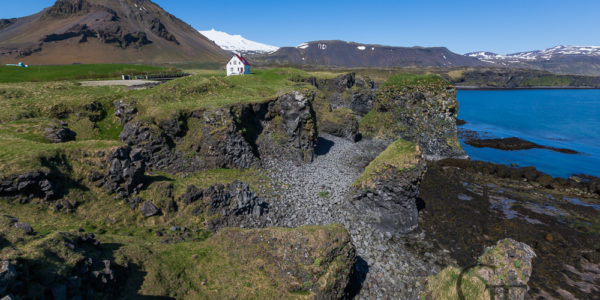 Island Snaefellsnes Wanderung von Arnarstapi nach Hellnar