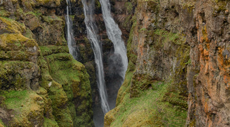 Island Glymur Wasserfall