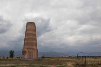 Der Burana Tower zwischen Bishkek und Issyk Kul